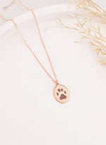 925 Sterling Silver Paw Necklace