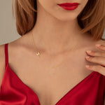 925 Sterling Silver Minimalist Sideway Initial Necklaces