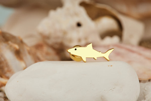 925 Sterling Silver Shark Earrings
