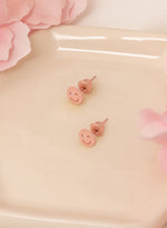 925 Sterling Silver Wink Emoji Studs