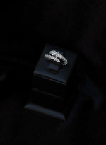 925 Sterling Silver Sıralı Üçgen Şeklinde Yılan Ring