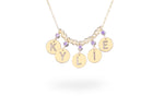 925 Sterling Silver Handmade Initial Name Necklace (Plated Halley)