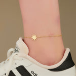 925 Sterling Silver Star Anklet