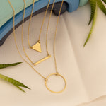 925 Sterling Silver Three Layered Necklace