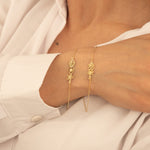 925 Sterling Silver Birth Flower Bracelet,