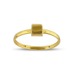 925 Sterling Silver Square Ring