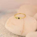 925 Sterling Silver Tiny Personalized Name Ring For Mother