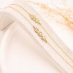 925 Sterling Silver Birth Flower Bracelet,