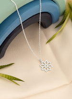 925 Sterling Silver Tiny Little Daisy Flower Necklace