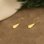 Tie Shape Silver Earrings