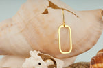 925 Sterling Silver Rectangle Drop Earrings