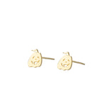 925 Sterling Silver Pumpkin Studs 2