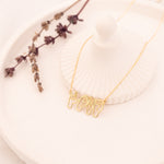 925 Sterling Silver Hand Signal Sign Language Necklace