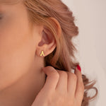 925 Sterling Silver Initial Studs