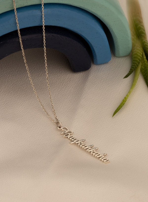 925 Sterling Silver Bay Kahkaha Personalized Custom Name Necklace