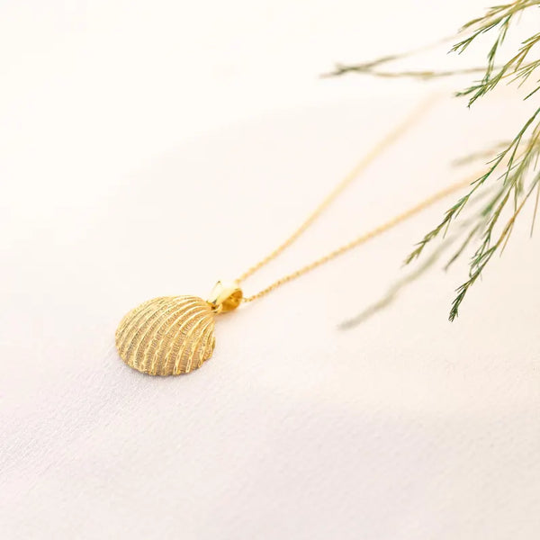 925 Sterling Silver 3D Seashell Necklace