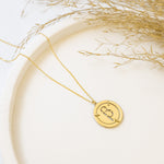 925 Sterling Silver Greek Initial Necklace