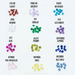 925 Sterling Silver Birth Flower Earrings With Birth Stones