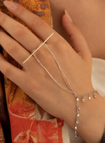 925 Sterling Silver Hand Chain Bracelet(Zi̇nci̇ri̇ Cs40108)