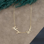 925 Sterling Silver Personalized Couple Name Necklace