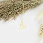 925 Sterling Silver Initial Necklace With Heart