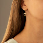 925 Sterling Silver Crown Chakra Earring