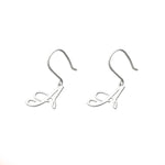 925 Sterling Silver Initial Earring