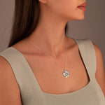 925 Sterling Silver Koi Fish Ying Yang Necklace