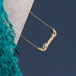 925 Sterling Silver Wing Name Necklace