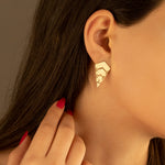 925 Sterling Silver Striped Earrings