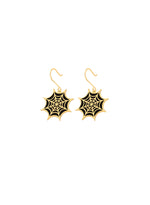 925 Sterling Silver Spider Web Earrings