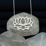 925 Sterling Silver Lotus Flower Necklace