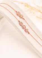 925 Sterling Silver Birth Flower Bracelet,