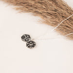 925 Sterling Silver Double Dice Necklace