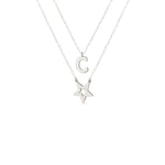925 Sterling Silver Star With Initial Necklace