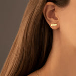 925 Sterling Silver Personalized Name Bar Earring