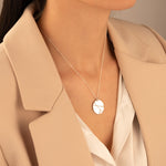 925 Sterling Silver Cracked Kintsugi Necklace