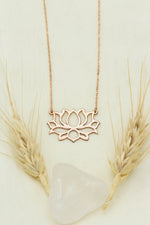 925 Sterling Silver Lotus Flower Necklace