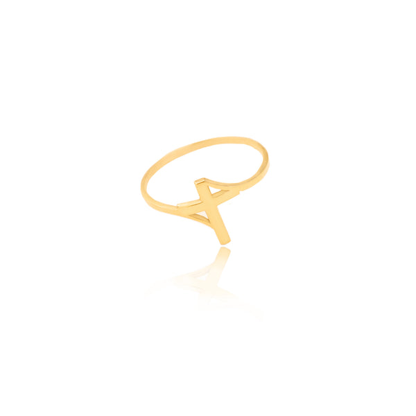 925 Sterling Silver Cross 2 Ring