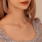 925 Sterling Silver Small Cross Necklace