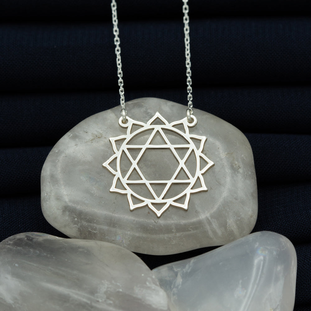 925 Sterling Silver Heart Chakra Necklace