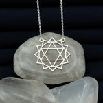925 Sterling Silver Heart Chakra Necklace