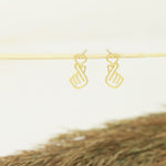 925 Sterling Silver Korean Love Heart Studs