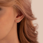 925 Sterling Silver Enamel Eye Studs