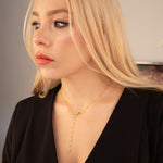 925 Sterling Silver Intermittent Bead Chain Necklace With Heart