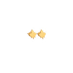 925 Sterling Silver Canadian Maple Leaf Studs