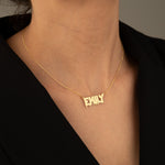 925 Sterling Silver Personalized Melting Custom Name Necklace