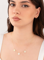 925 Sterling Silver Paw Neckalce