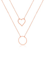925 Sterling Silver Double Layered Necklace