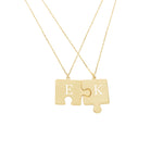 925 Sterling Silver Personalized Puzzle Necklace